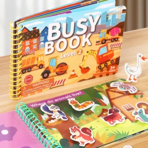 Children Quiet Busy Book 4 Themes