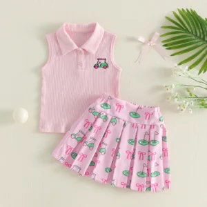 Toddler/ Girls 2-Piece Set Sleeveless Top