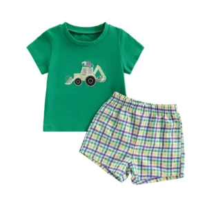 Cute Toddler Boy Excavator  Set