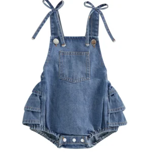 Toddler Girl Ruffle Sleeveless Romper
