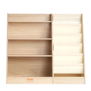 Kids Wooden Bookshelf, Sling Bookcase