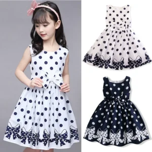 Summer Girls Short Sleeve Dress