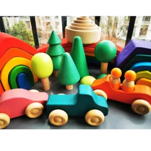 Montessori Wooden Stacking Blocks