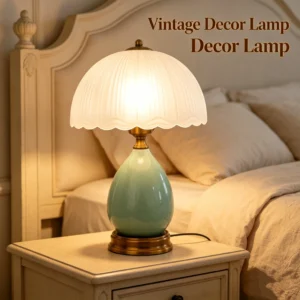 Green Ceramic Table Lamp