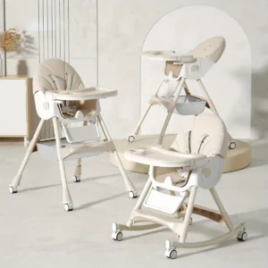 Foldable Adjustable Baby High Chair