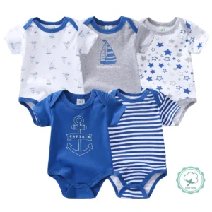 Five-Pack Baby Boy Bodysuits